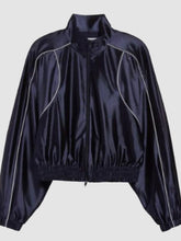 Scarlett Johansson Blue Track Jacket
